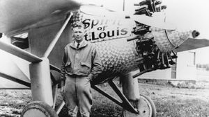 Charles Lindbergh in Colour's poster