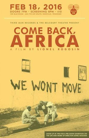 Come Back, Africa's poster