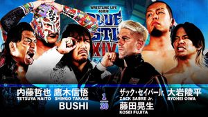 NJPW Wrestling Life 40th Anniversary Yuji Nagata Produce Blue Justice XIV's poster