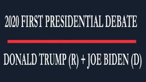 2020 First Presidential Debate's poster