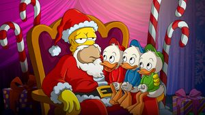 The Simpsons Meet the Bocellis in Feliz Navidad's poster