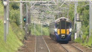 Edinburgh & Glasgow Driver's eye view's poster