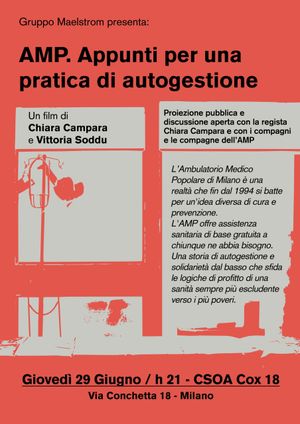 AMP. Appunti per una pratica di autogestione's poster