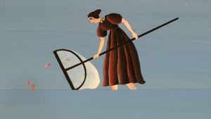 The Young Lady and the Cellist's poster