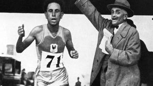 El Ouafi Boughera, The marathon runner of history's poster
