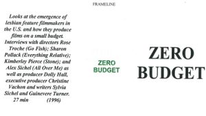 Zero Budget's poster