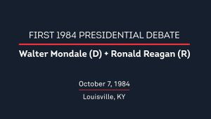 1984 First Presidential Debate's poster