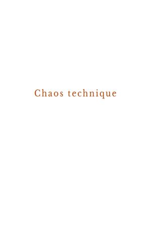 Chaos technique's poster