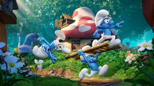 Smurfs: The Lost Village's poster