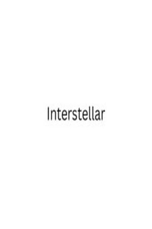 Interstellar's poster