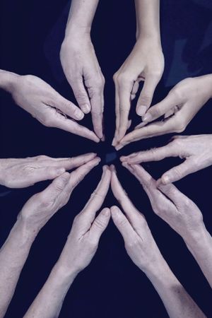 Hand Mandala's poster