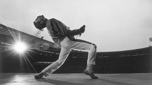 Queen: Live at Wembley Stadium's poster