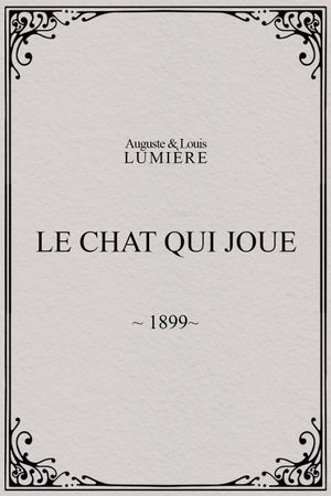 Le chat qui joue's poster