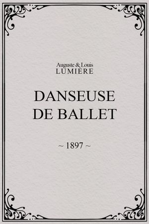 Danseuse de ballet's poster