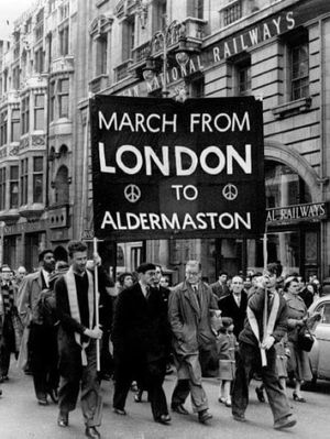 March to Aldermaston's poster