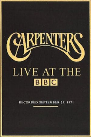 The Carpenters: Live at the BBC's poster