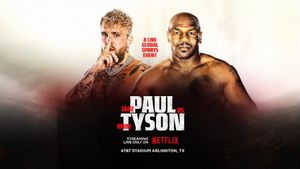 Jake Paul vs. Mike Tyson's poster