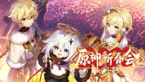 2022 Genshin Spring Festival's poster