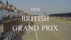 British Grand Prix 1958's poster