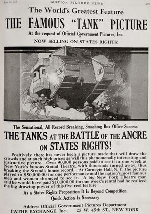 The Battle of the Ancre and the Advance of the Tanks's poster
