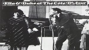 Duke Ellington at the Côte d'Azur with Ella Fitzgerald and Joan Miro's poster