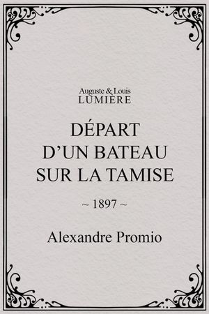 Départ d’un bateau sur la Tamise's poster