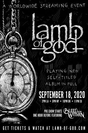 Lamb of God - Self Titled Live Stream's poster