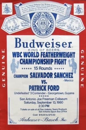 Salvador Sanchez vs. Patrick Ford's poster