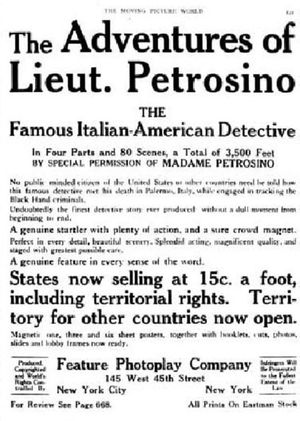 The Adventures of Lieutenant Petrosino's poster