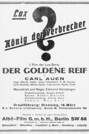 Lux, der König der Verbrecher's poster