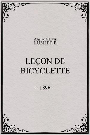 Leçon de bicyclette's poster