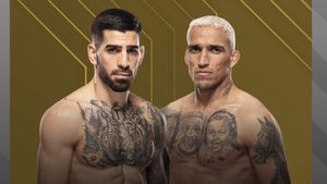 UFC 317: Topuria vs. Oliveira's poster