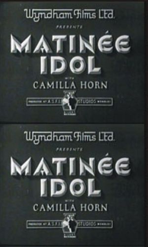 Matinee Idol's poster