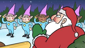 Cease and De-Santa's poster
