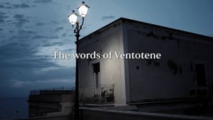 The words of Ventotene's poster