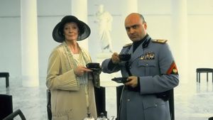 Tea with Mussolini's poster