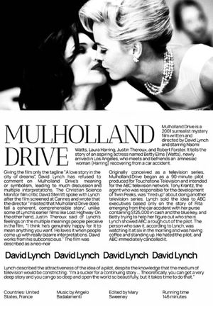 Mulholland Drive's poster