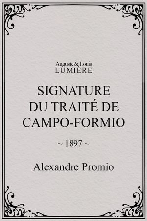 Signature du traité de Campo-Formio's poster