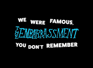 We Were Famous, You Don't Remember: The Embarrassment's poster