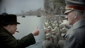 The Eagle and the Lion: Hitler vs Churchill's poster