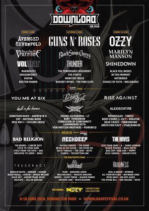 Download Festival 2018's poster