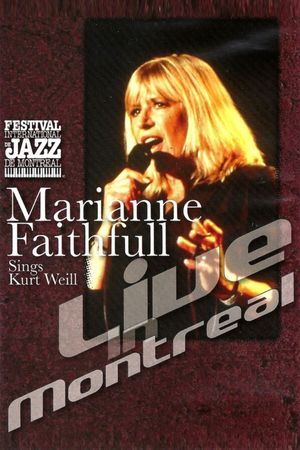 Marianne Faithfull Sings Kurt Weill's poster