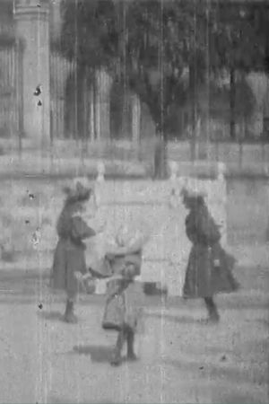 Children playing with skipping rope's poster