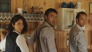The Yellow, The Cat, The Kayakers and The Host's poster