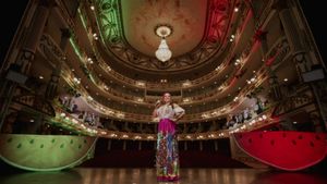 El Grito: Lila Downs at the Macedonio Alcalá Theater, with the Alejandro Díaz Orchestra and the Costumbrista Dance Company's poster