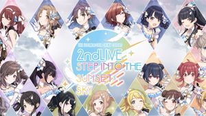 THE IDOLM@STER SHINY COLORS 2ndLIVE STEP INTO THE SUNSET SKY's poster