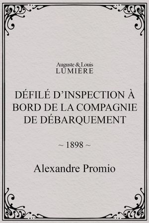 Défilé d’inspection à bord de la compagnie de débarquement's poster