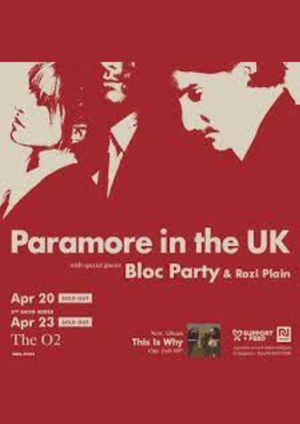 Paramore 2023 - Live In London At The O2 Arena's poster