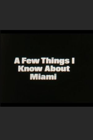 A Few Things I Know About Miami's poster