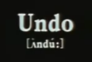Undo's poster